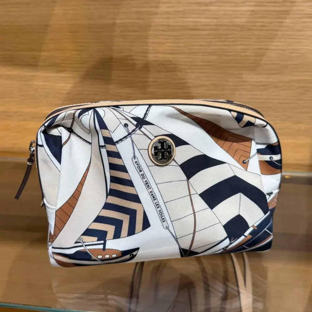 NEW‼️Tory Burch Nylon Printed Cosmetic Case 180111
